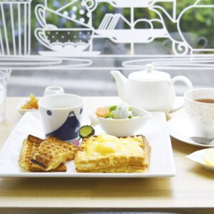 熱海カフェのワッフル